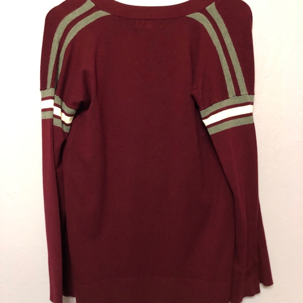 Pink Rose brand burgundy cardigan - Picture 2 of 3